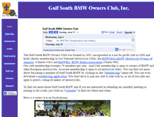 Tablet Screenshot of gulfsouthbmw.org